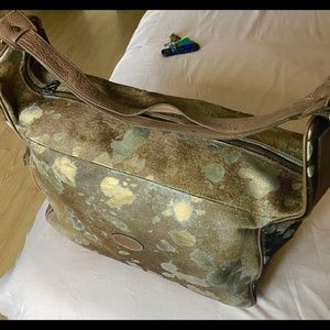 Terrida Tangaroa Venezia Travel/ Weekend Bag  Animal Hair +Leather Duffle Bag